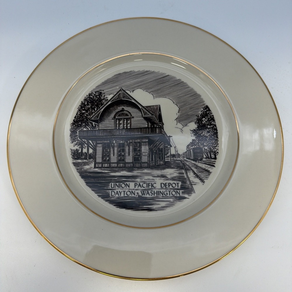 Union Pacific Depot Dayton Washington Commemorative Plate Number 143